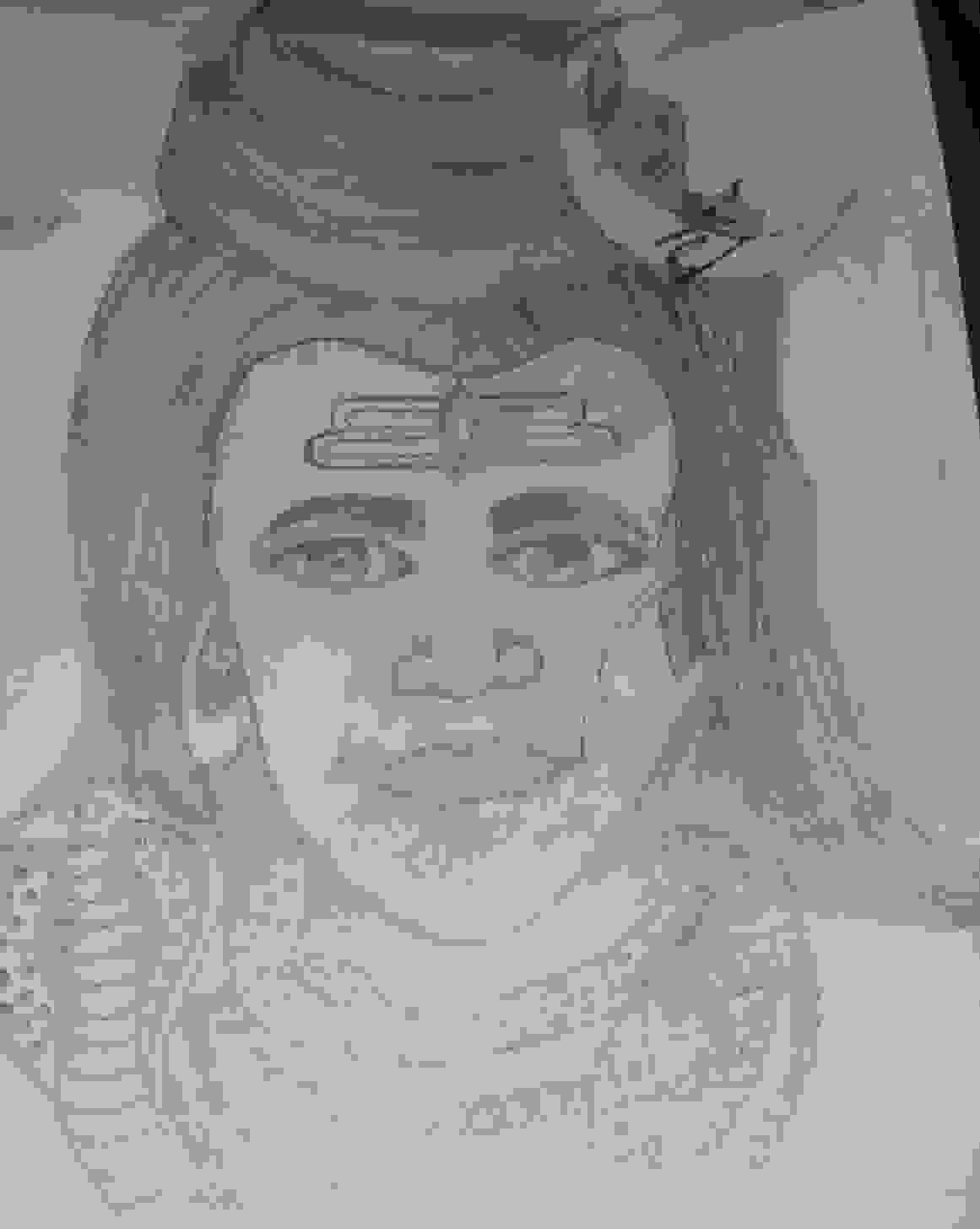 I drew lord krishna ji. : r/IndiaSpeaks