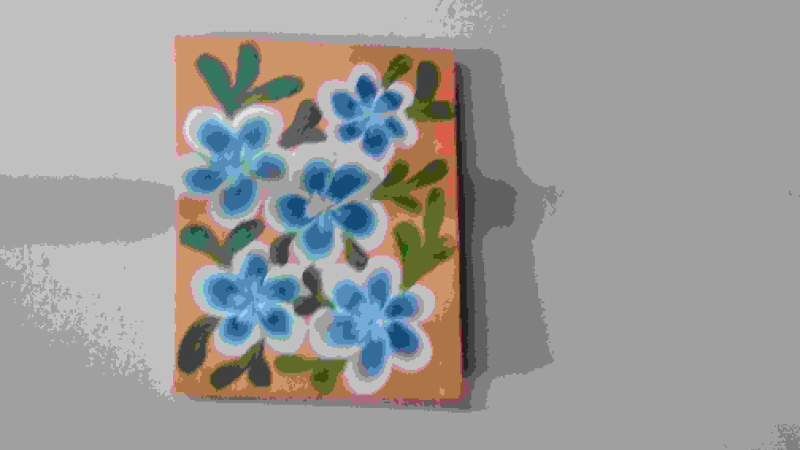 Painting Of Flower Painting In Arcylic Painting Size 20cm