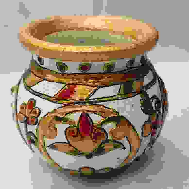 Pot Painting Done Using Fevicryl Aglue Fevicryl Metalic Colo