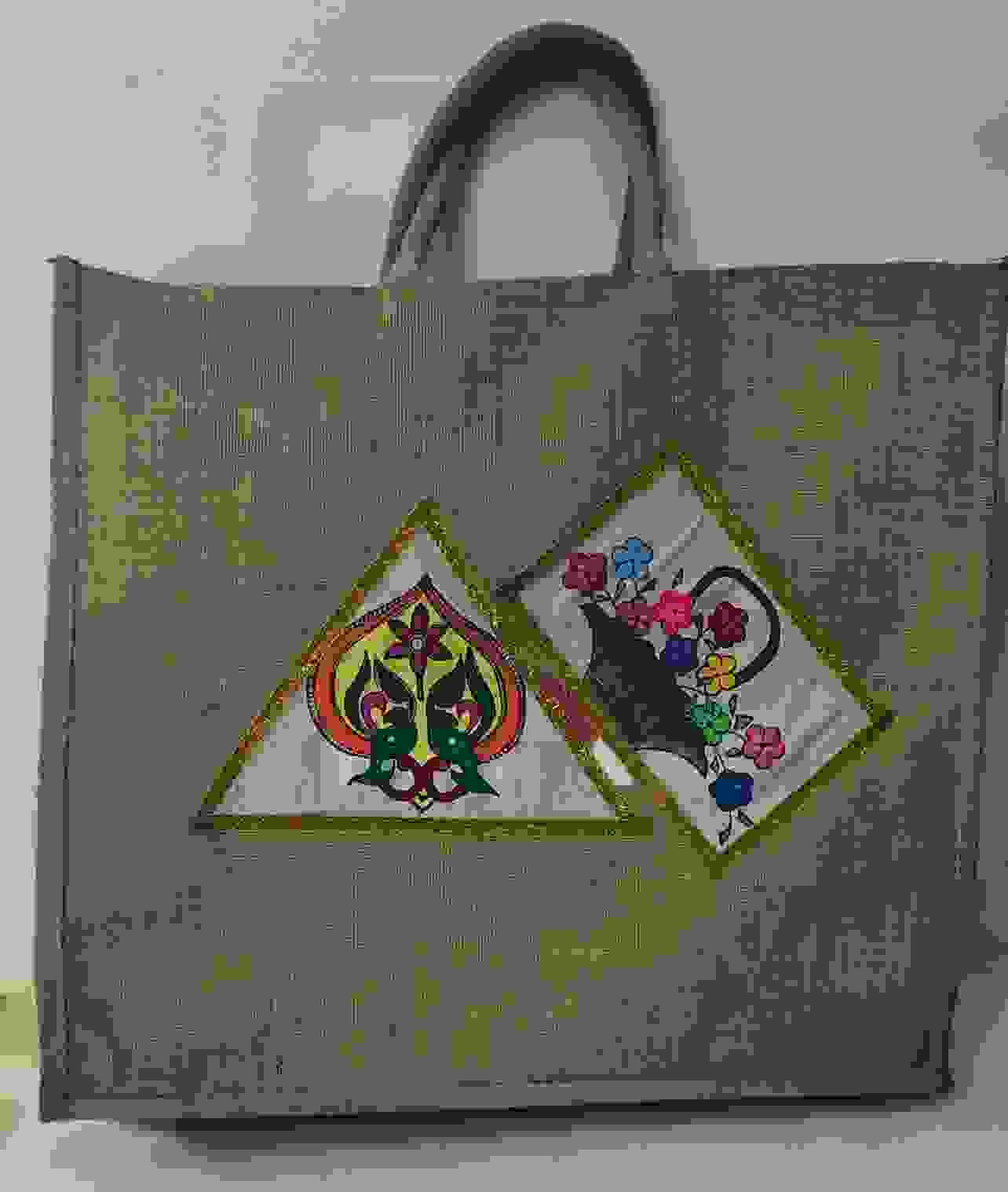 Applique Work On Jute Bag Using Fevicryl Fabric Colors Https