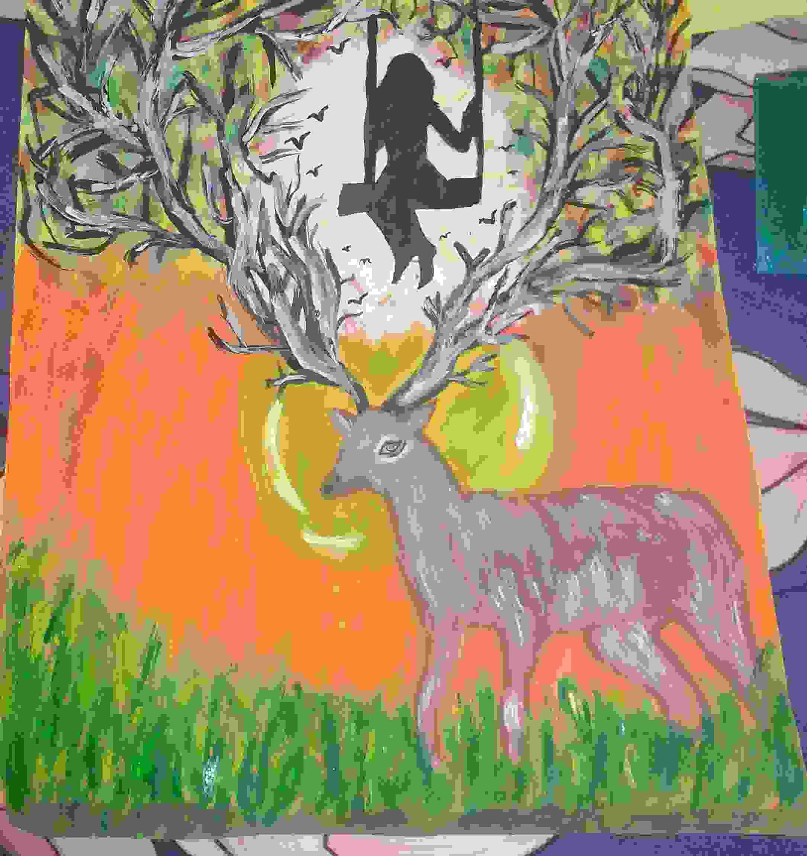 Creative Deer Girls Dream On Freedom