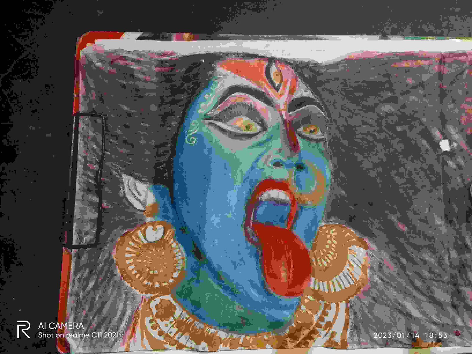 Kali Mata Drawing , Oil pastel drawing , Step by step Tutorial 🔥 - YouTube-saigonsouth.com.vn