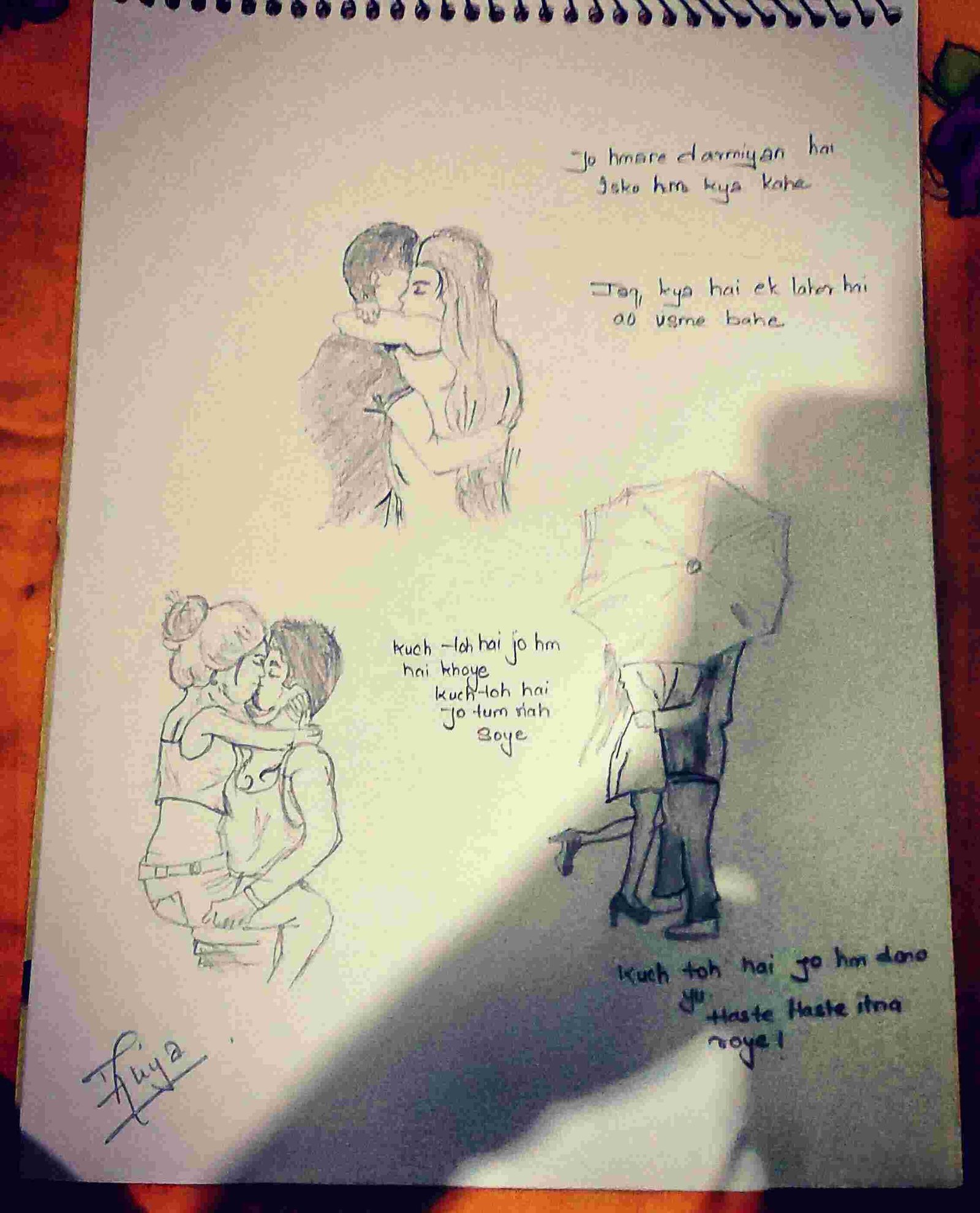 Emotions Of Lovers Sketch