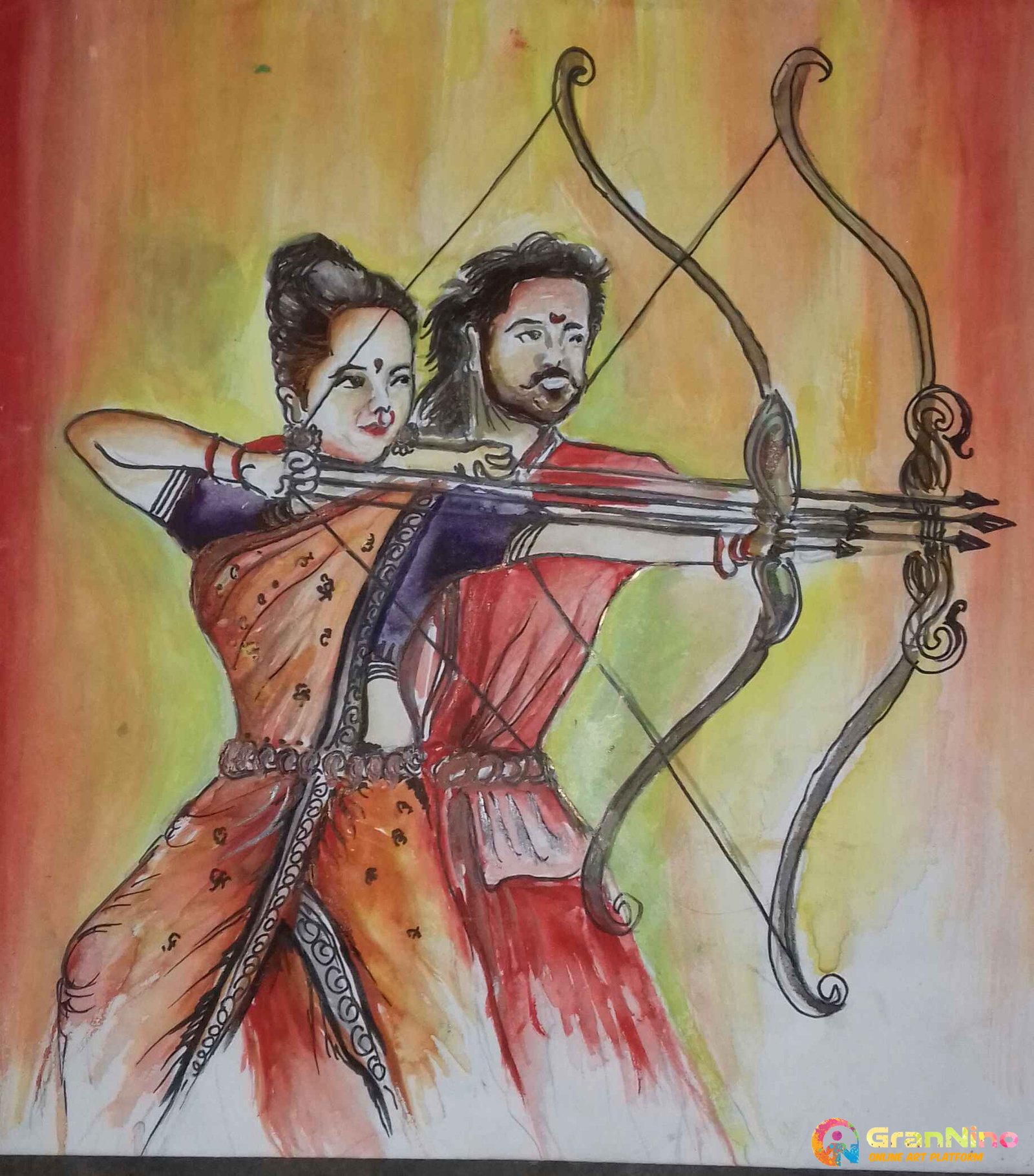 Bahubali 2 Drawing by Vijay Shinde | Saatchi Art