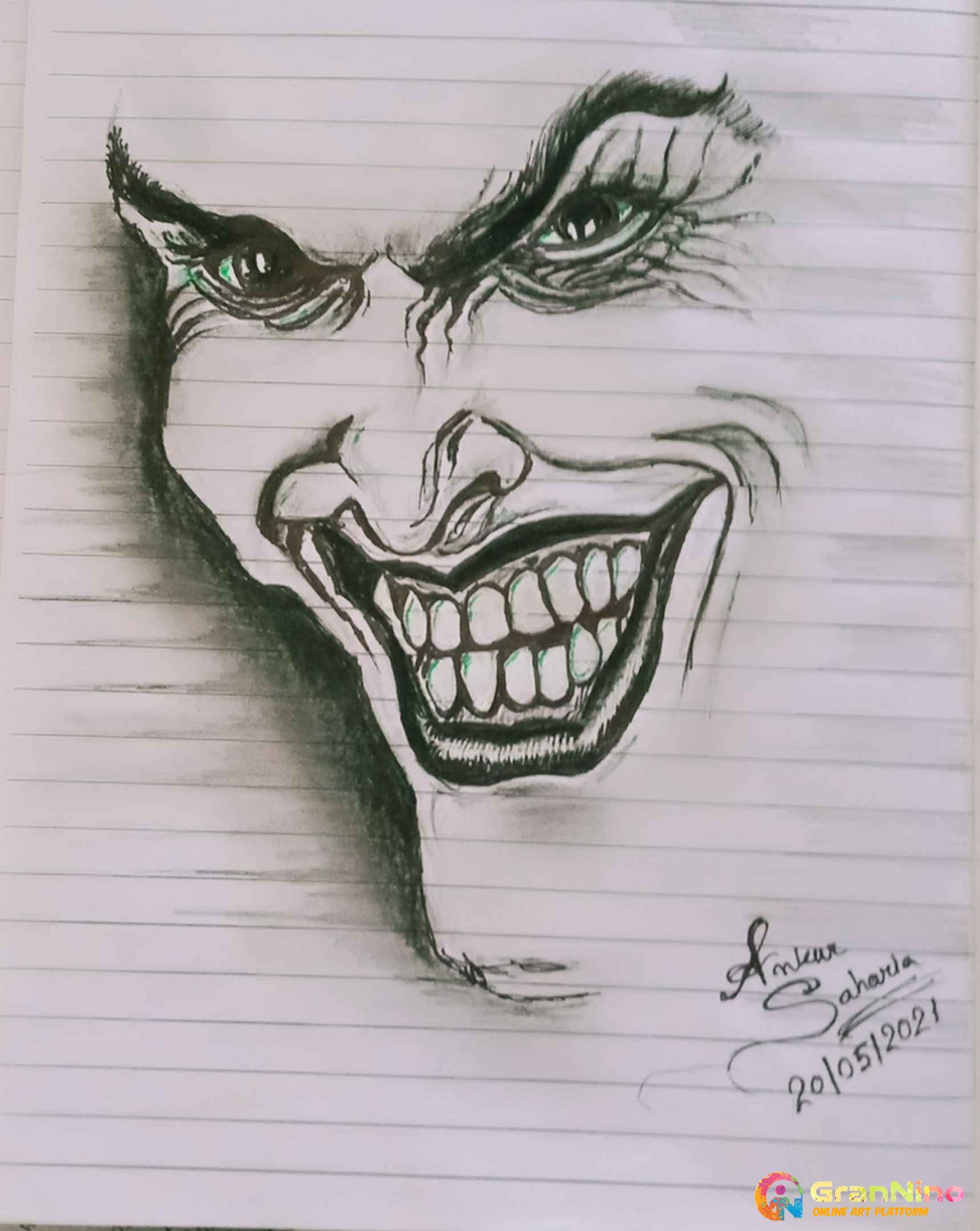 Jokar Pencil And Marker Shading By Ankur