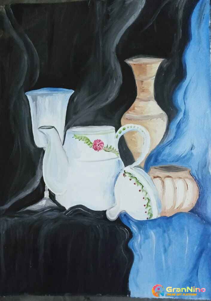 Still Life Oil Painting By Ankur