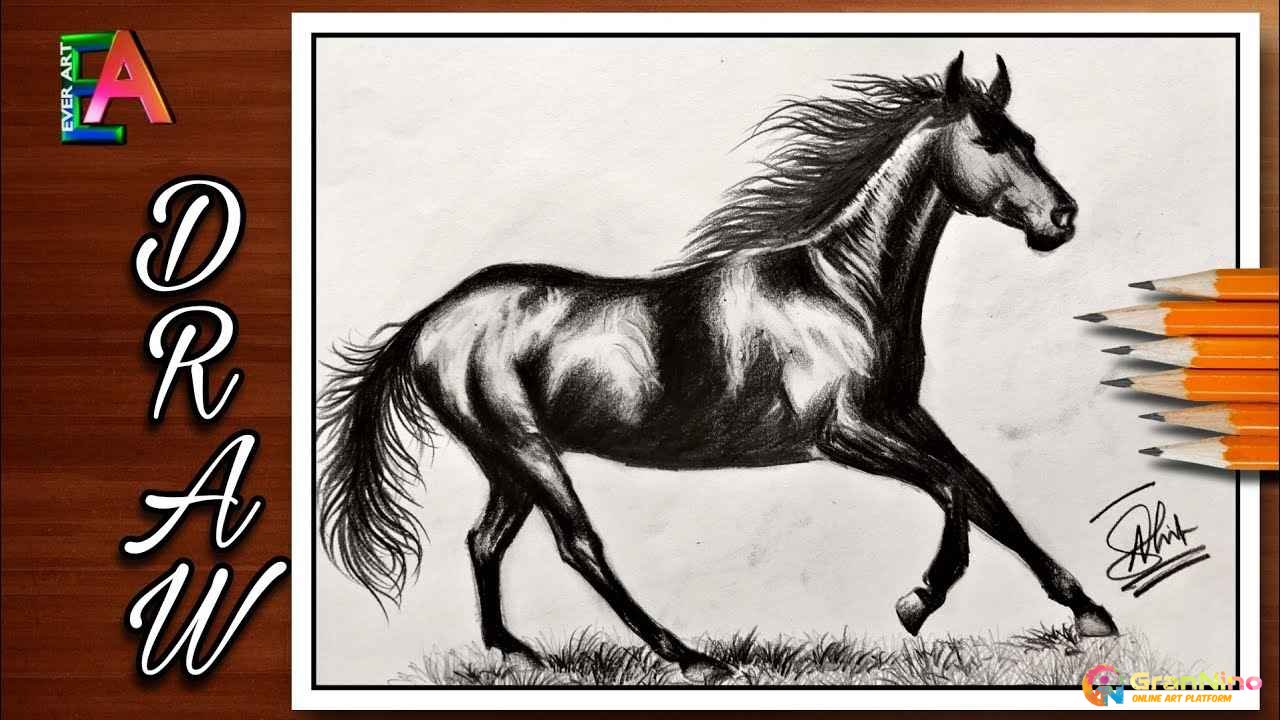 Aggregate 143+ simple horse drawing latest