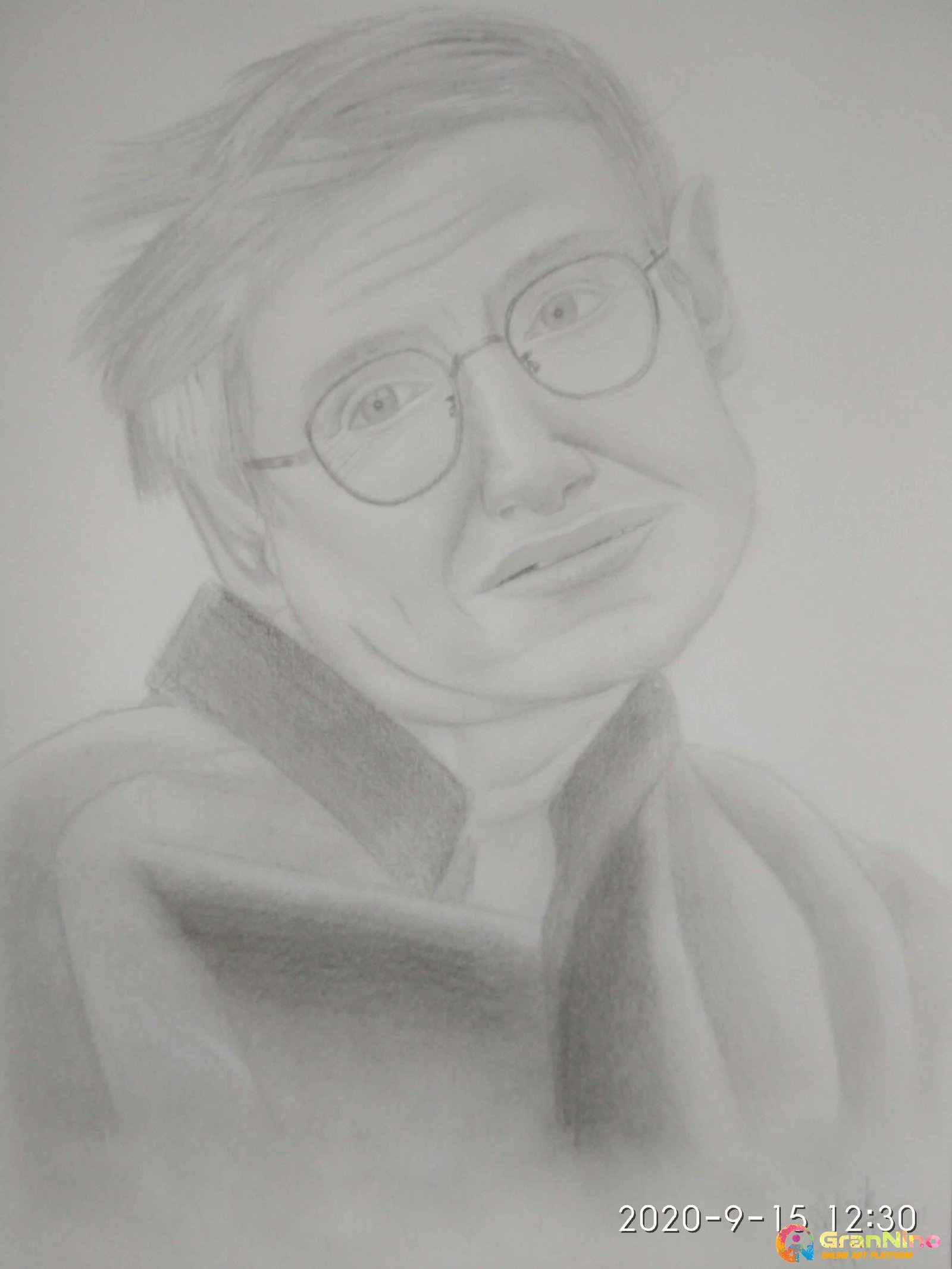 Stephen Hawking Drawing Beautiful Image - Drawing Skill