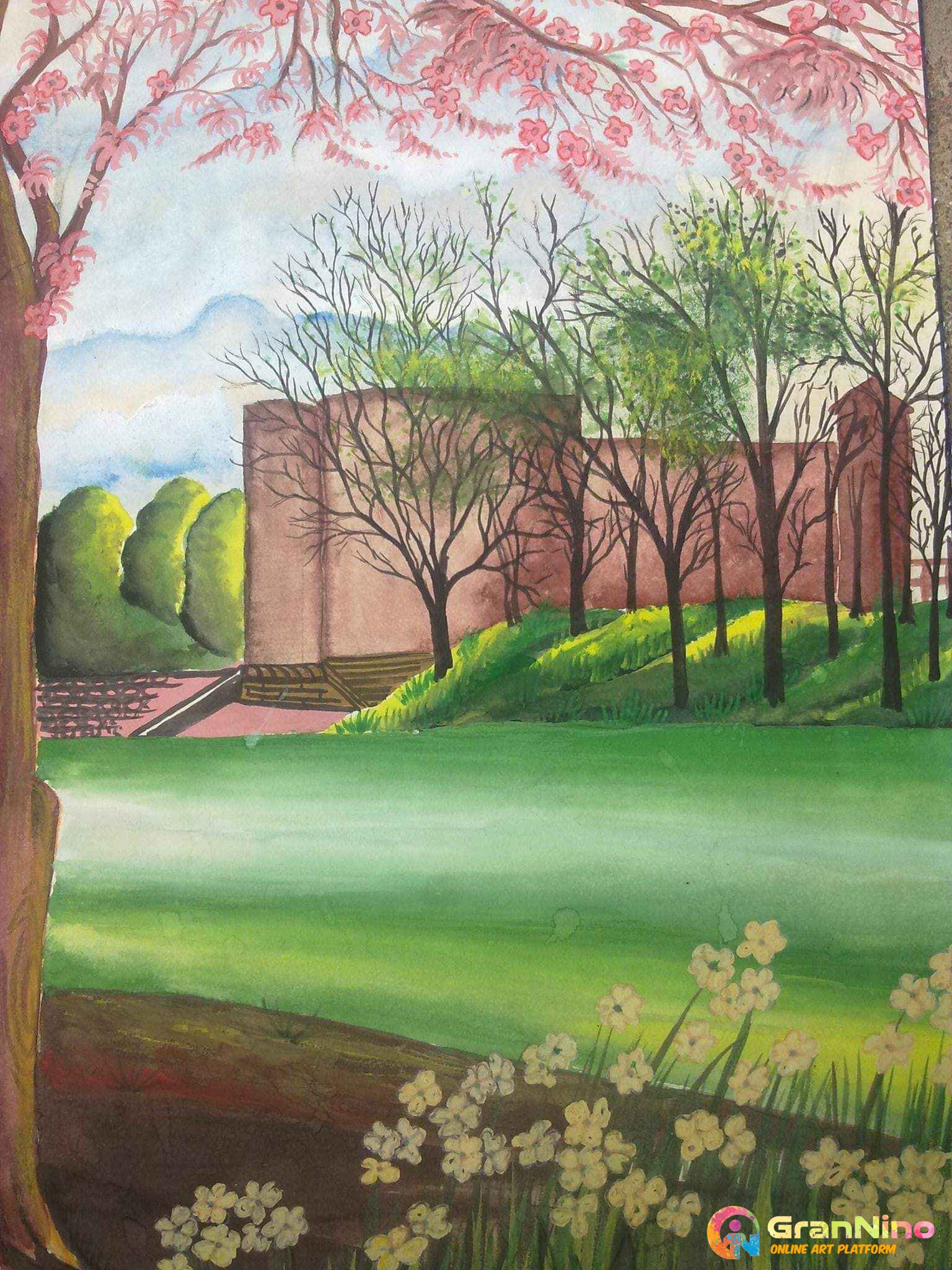 Blooming Earth With Spring