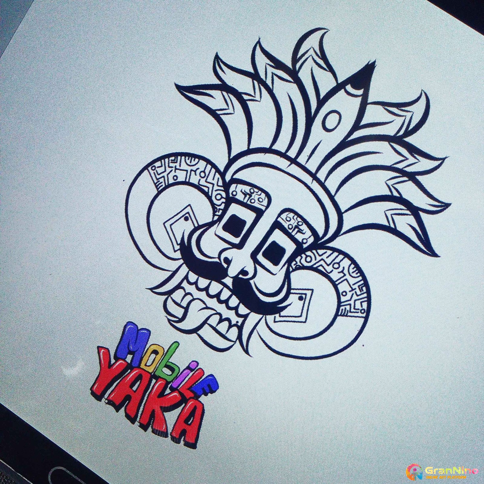 Mobile Yaka Sri Lankan Traditional Mask Concept