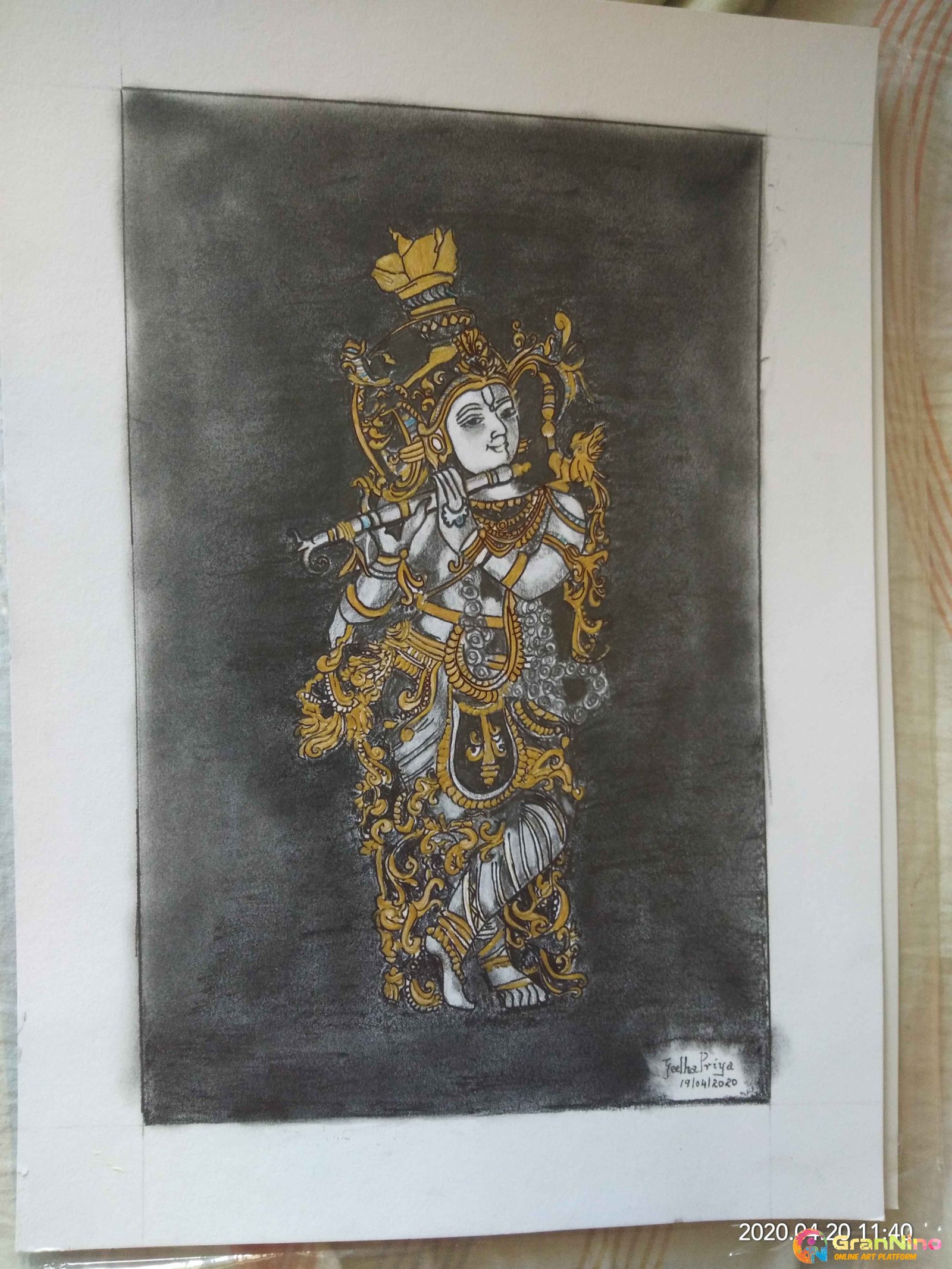 Krishna Murlimohan A3 Artistic Paper Graphite Pencil