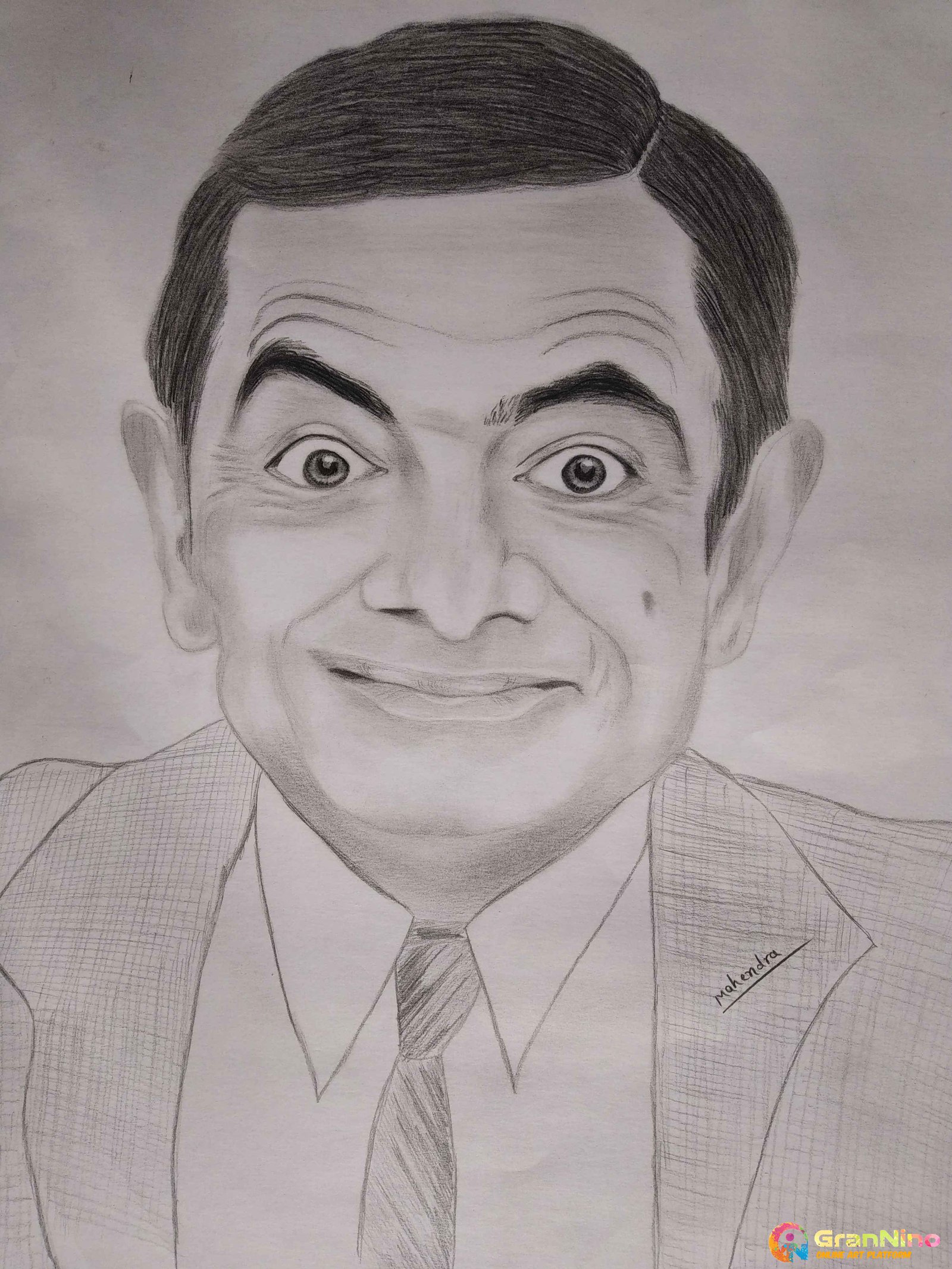 Mr Bean Rowan Atkinson Sketch