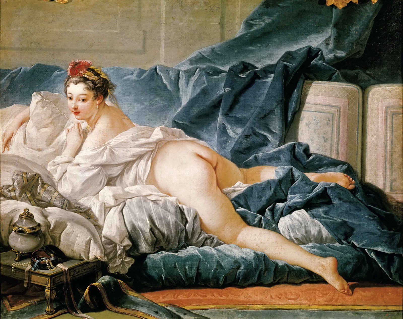 The Brunette Odalisque French Lodalisque Or Lodalisque