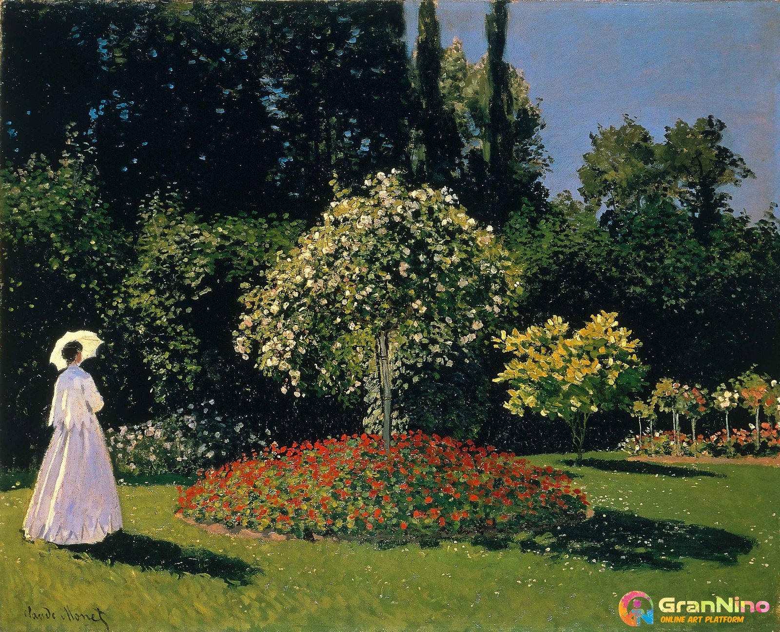 Woman In The Garden Artist Claude Monet Year 1866 Media