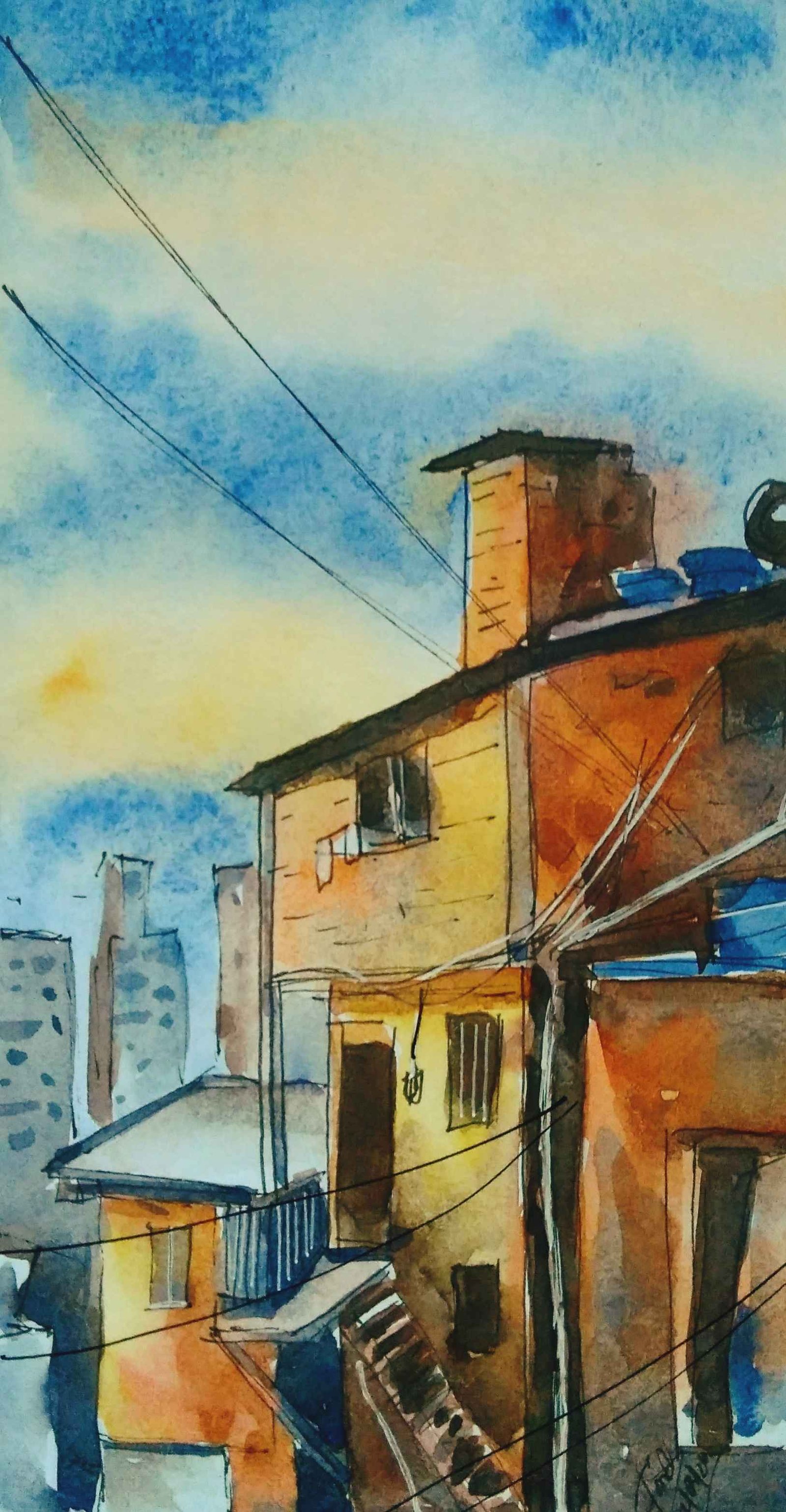 Watercolor Pen Sketch