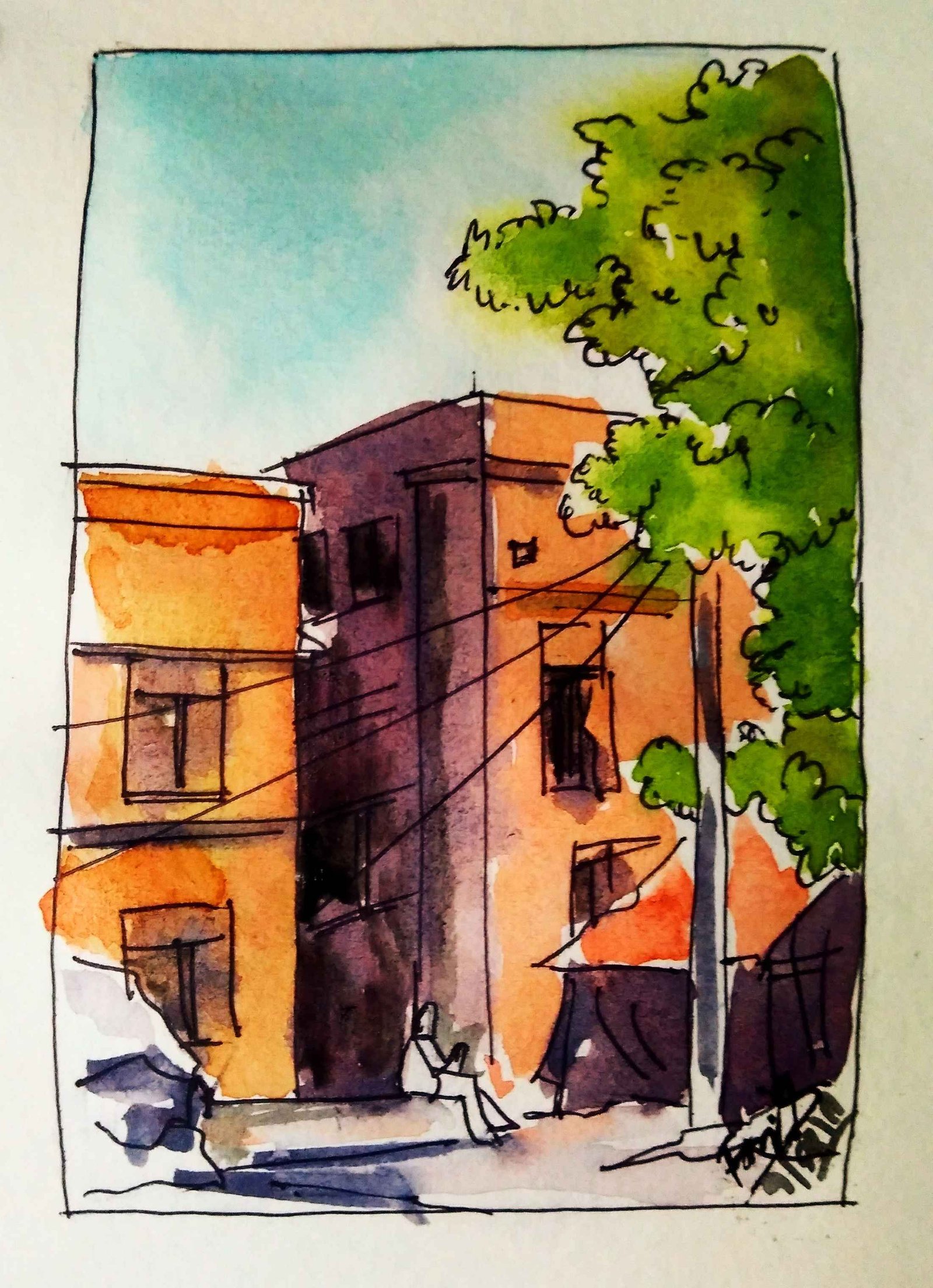 Cityscape Sketch Work 02