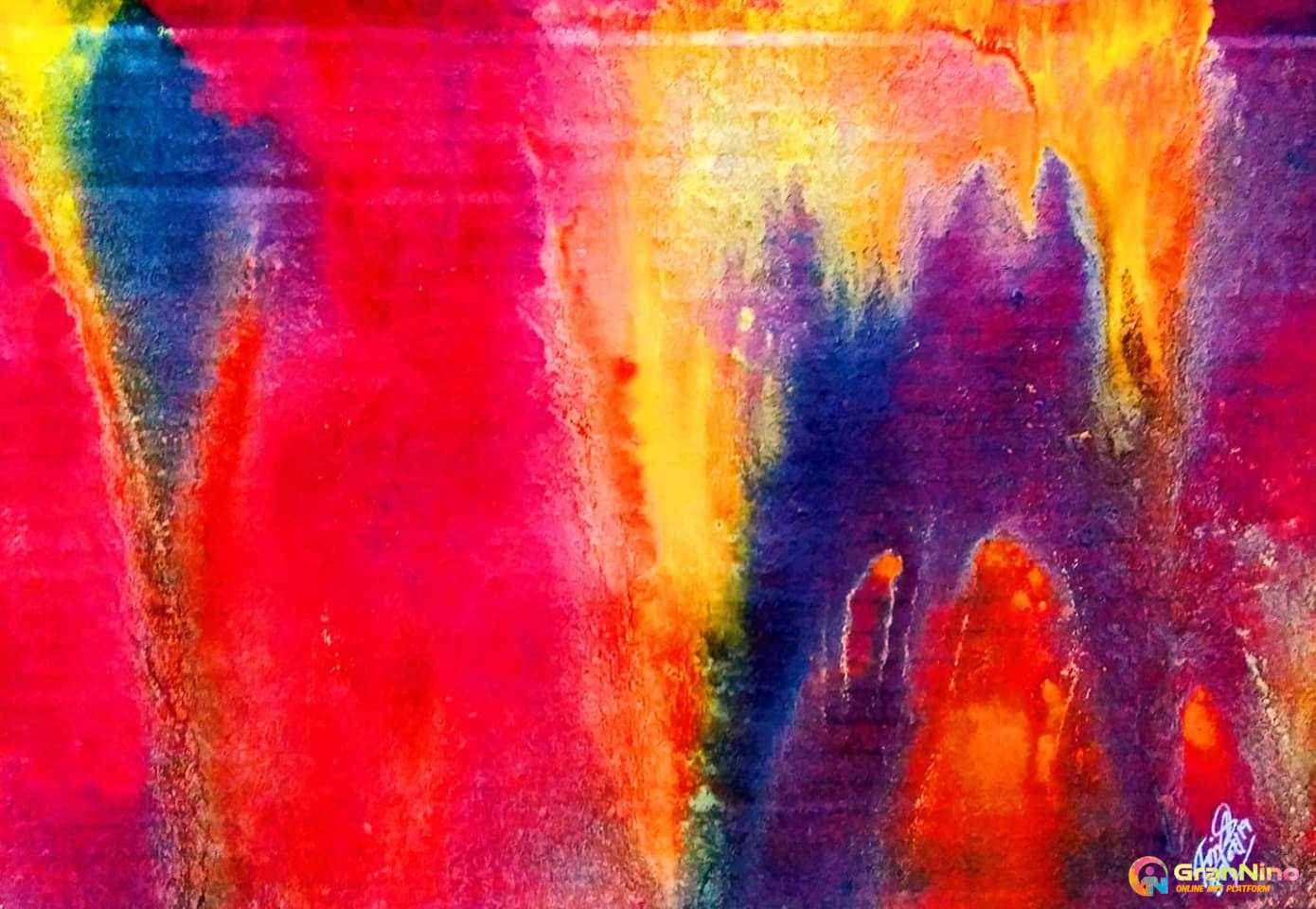 Abstract Painting With Ink Series 050