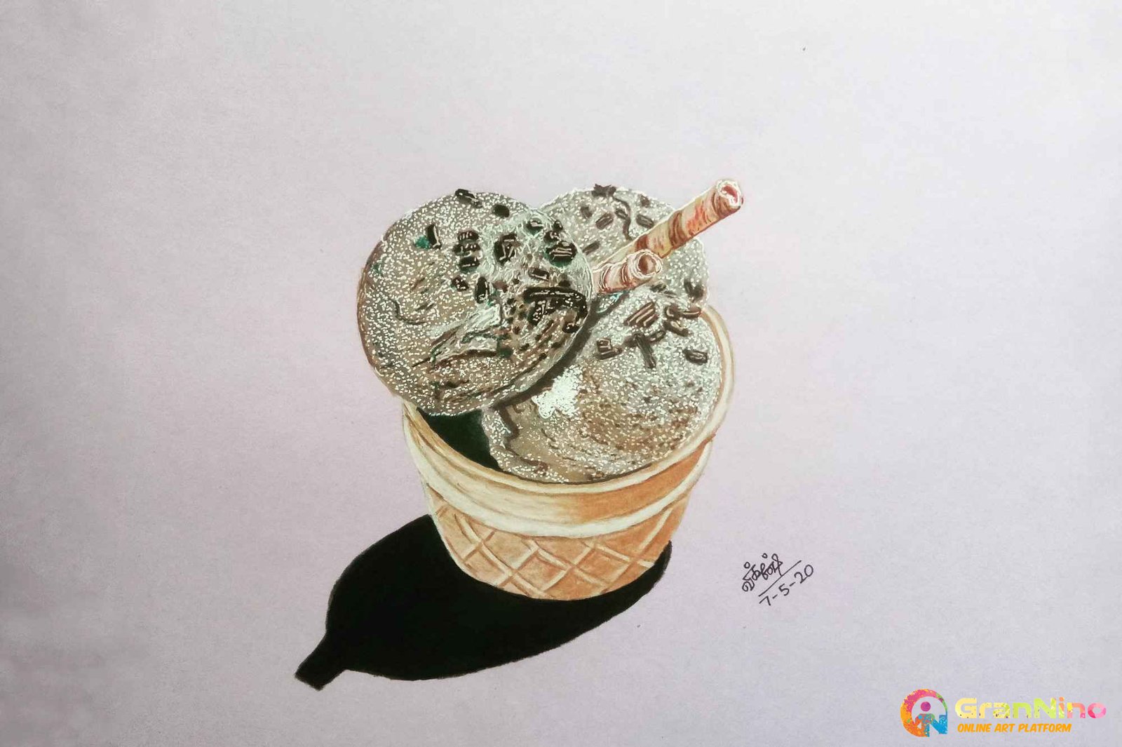 Ice Cream Coloring Page – Encinitas House of Art