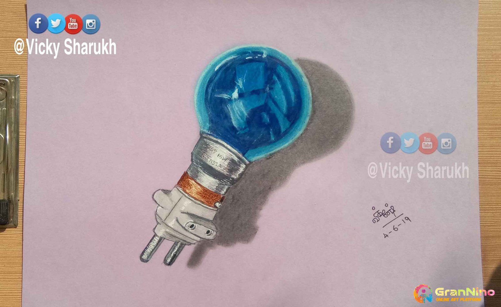 Bulb With Holder Realistic Drawing Watch My Drawing Video