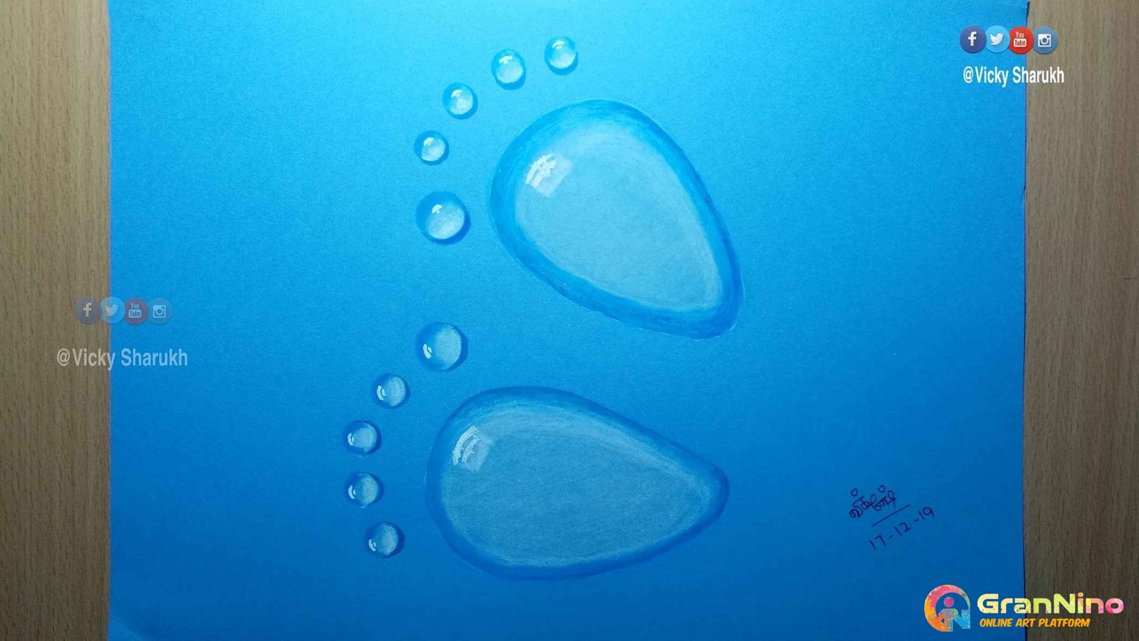 Realistic Art Series 036 Water Footprint