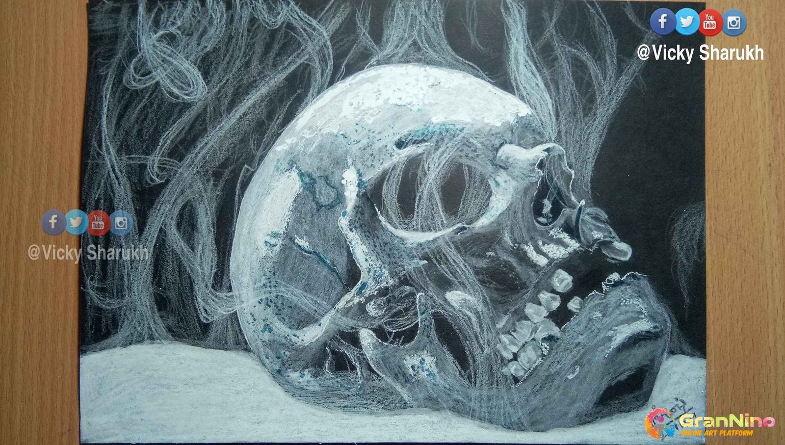 Realistic Art Series 029 Human Skull