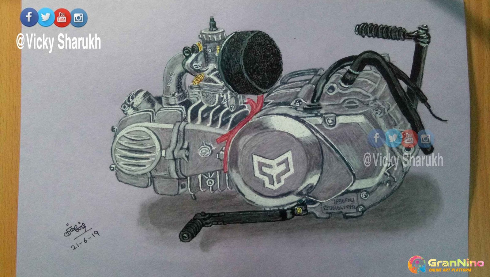 Realistic Art Series 017 Bike Engine