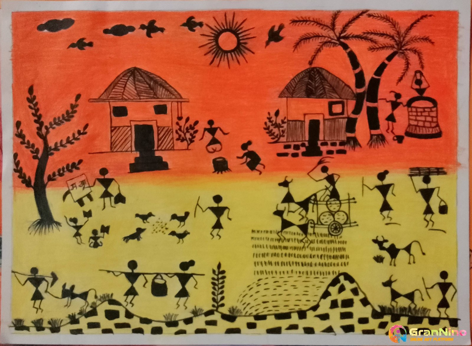 Tribal Life of India Cultural Depiction in Warli Painting