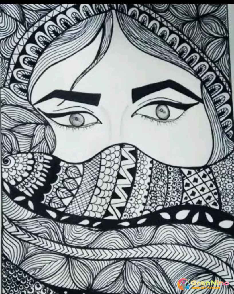 A beautiful madhubani art in 4 houre by Anjalimaurya581 | Fiverr
