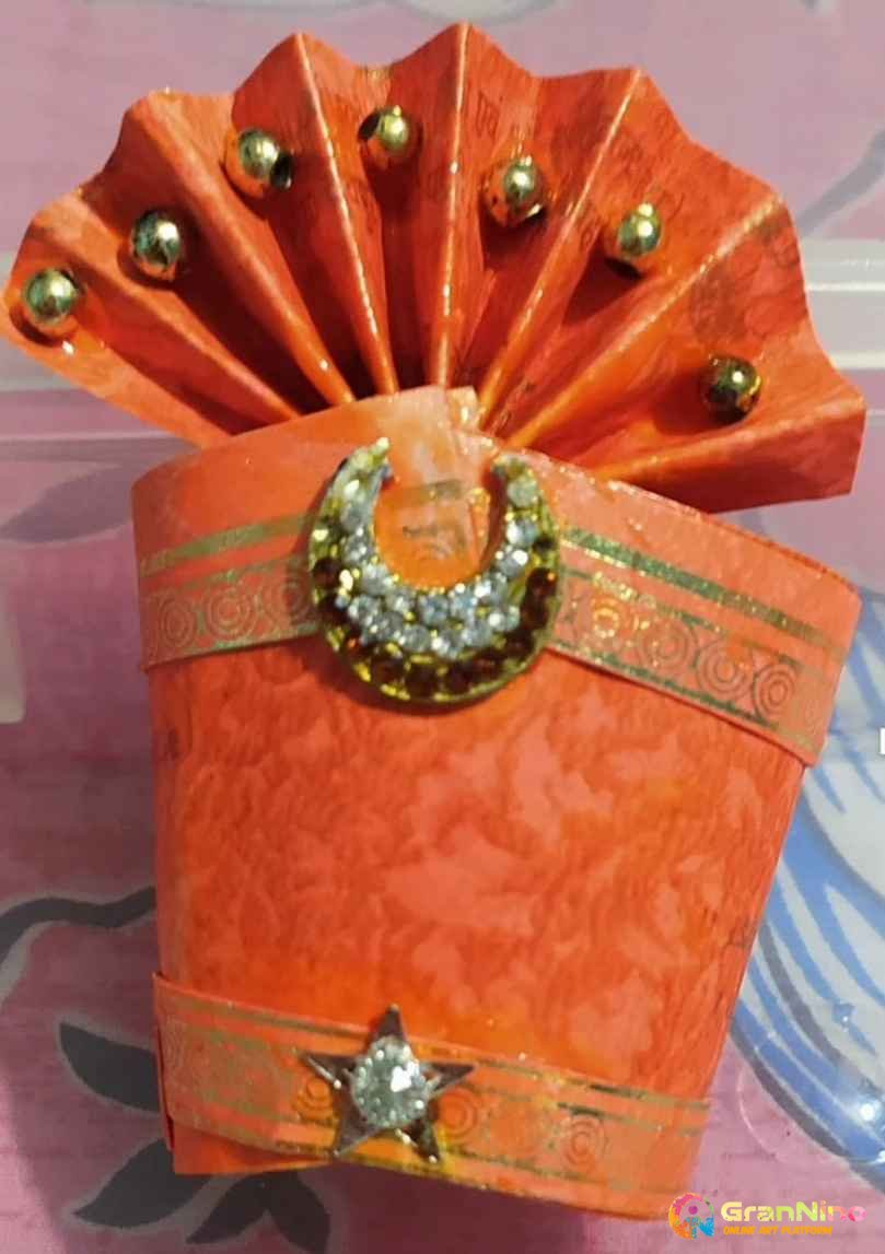 God Mukut Craftwork Series 006 Saffron