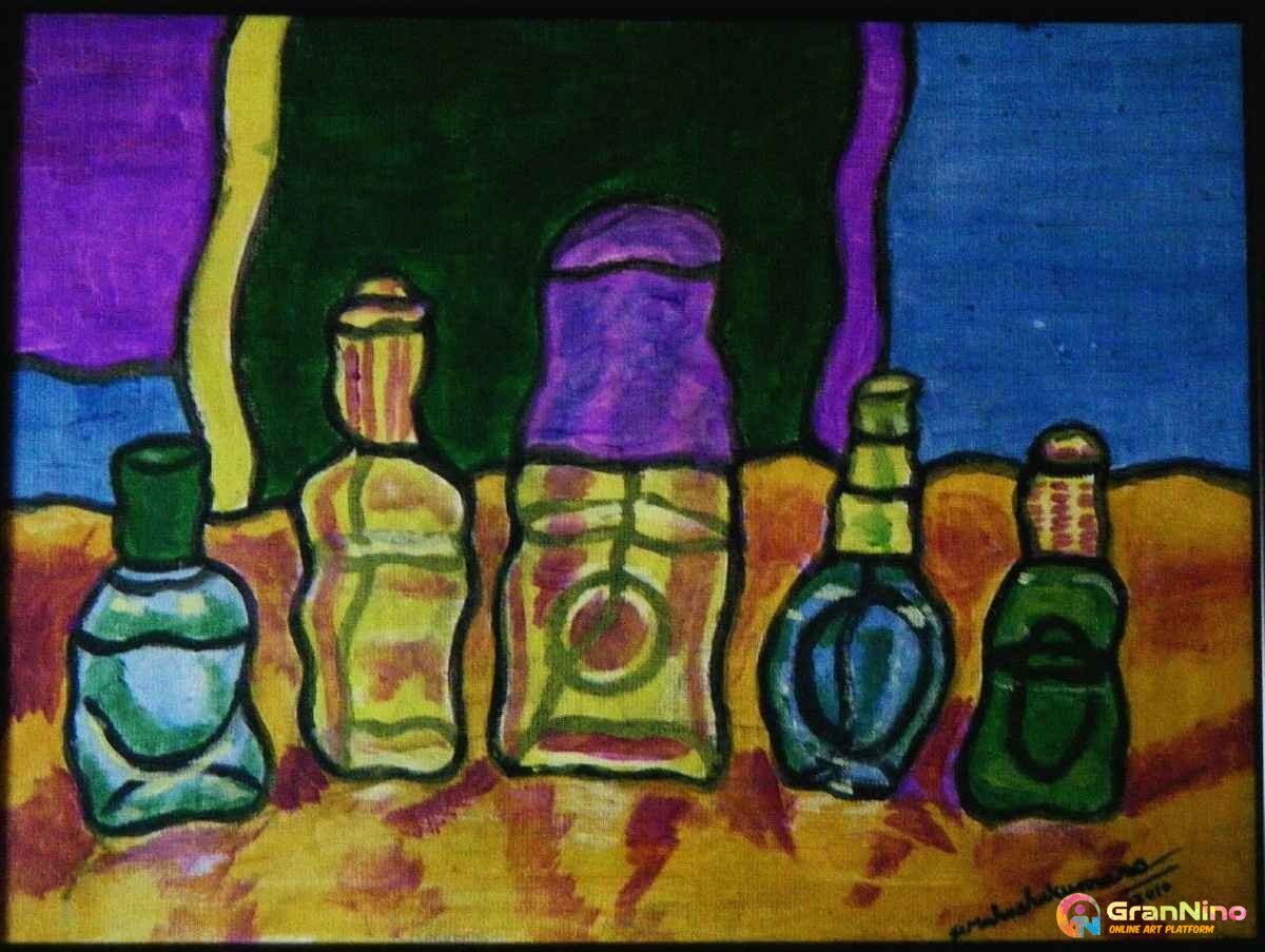 Painting Of Comfort Still Life In Acrylic Paint Size 4445