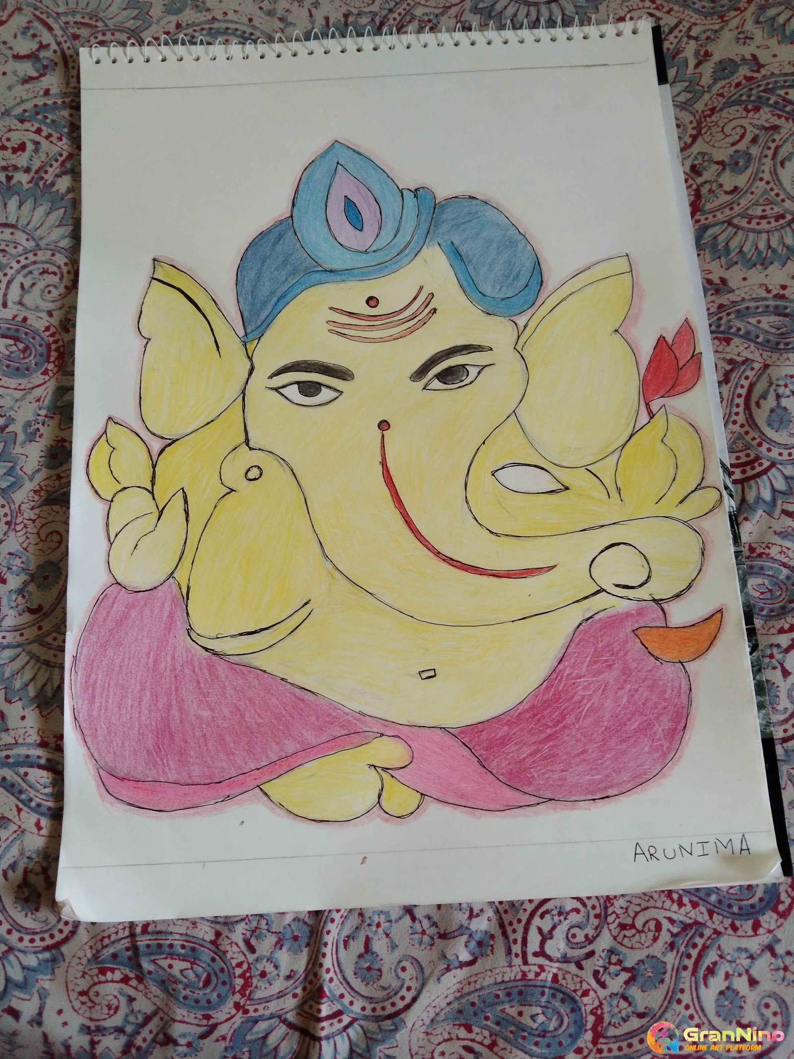 Ganesha Ganesh Chaturthi Drawing, ganesha, white, mammal png | PNGEgg-saigonsouth.com.vn