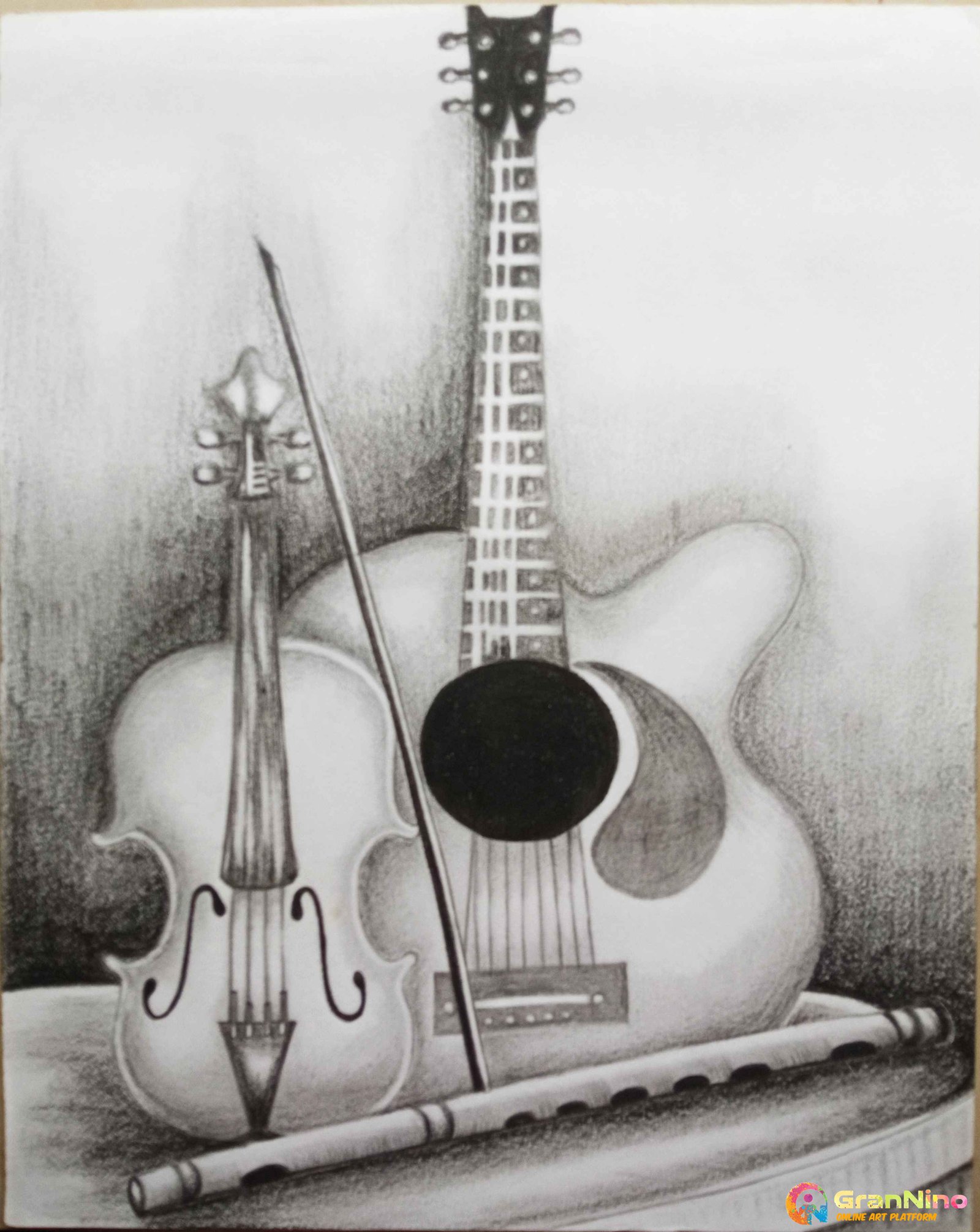 Musical Melody Just A Short Pencil Sketch Defining With