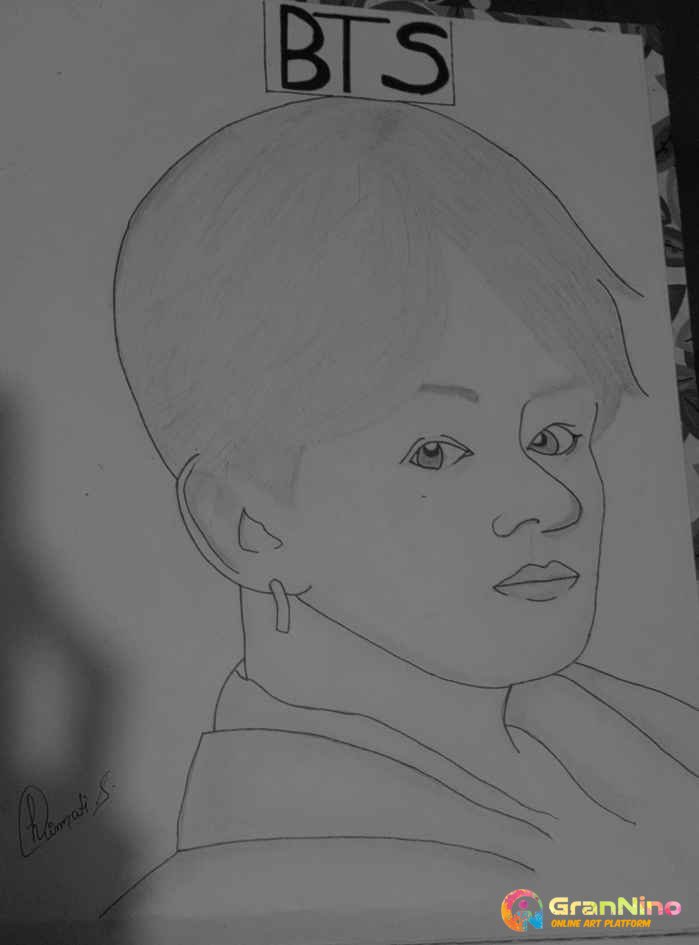 Pencil Sketch of BTS V Kim Taehyung How's it guys? 🤗 . . . #pencil #sketch  #sketching #sketches #pencilsketch #drawing #drawings #dr... | Instagram