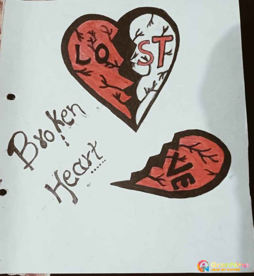 My Broken, healing Heart'' - Art Drawing by mishoka303 on DeviantArt