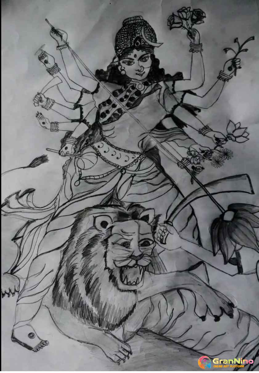 I Am From West Bengalpencil Sketch Is On Paper This Is The