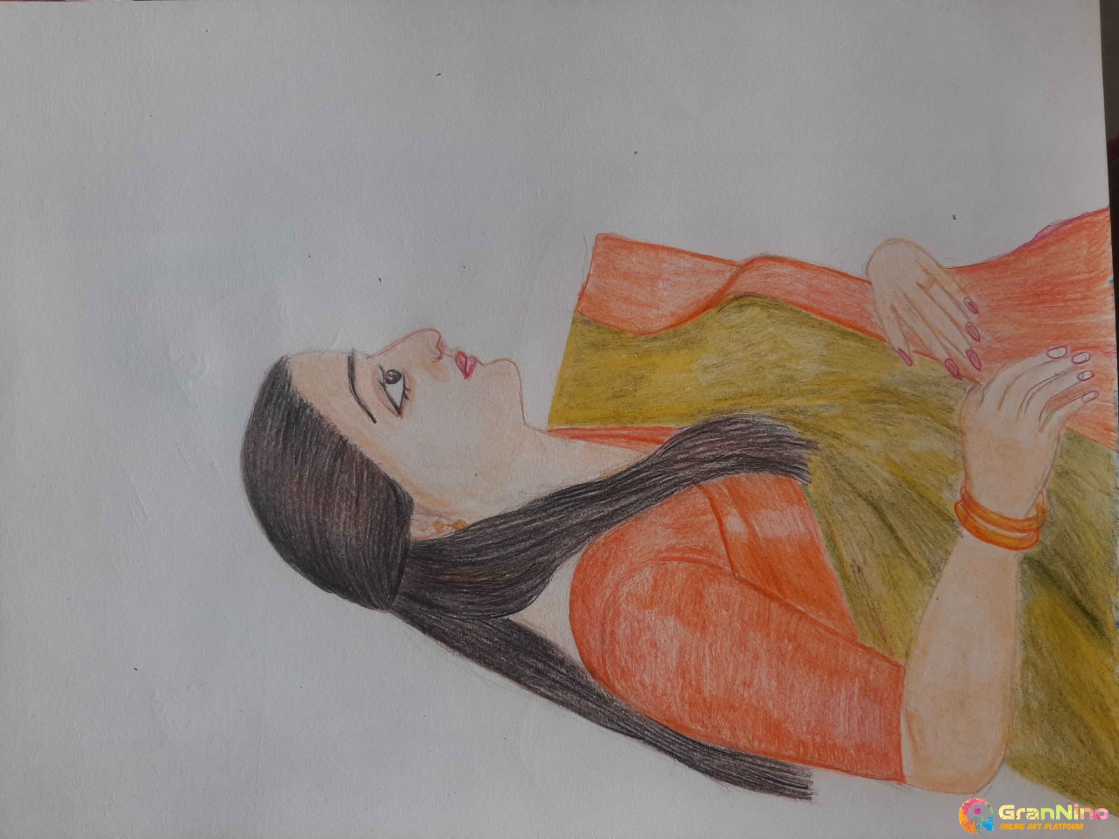 Colourpencil Drawing On