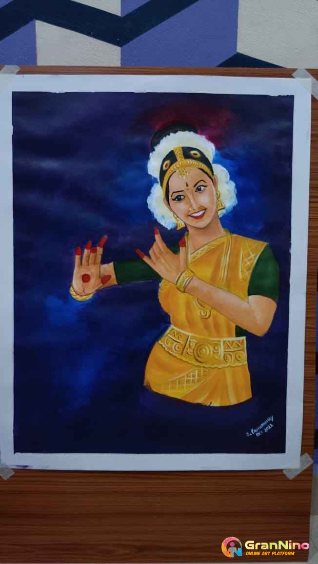 Dancing Moves By A Classical Indian Dancer