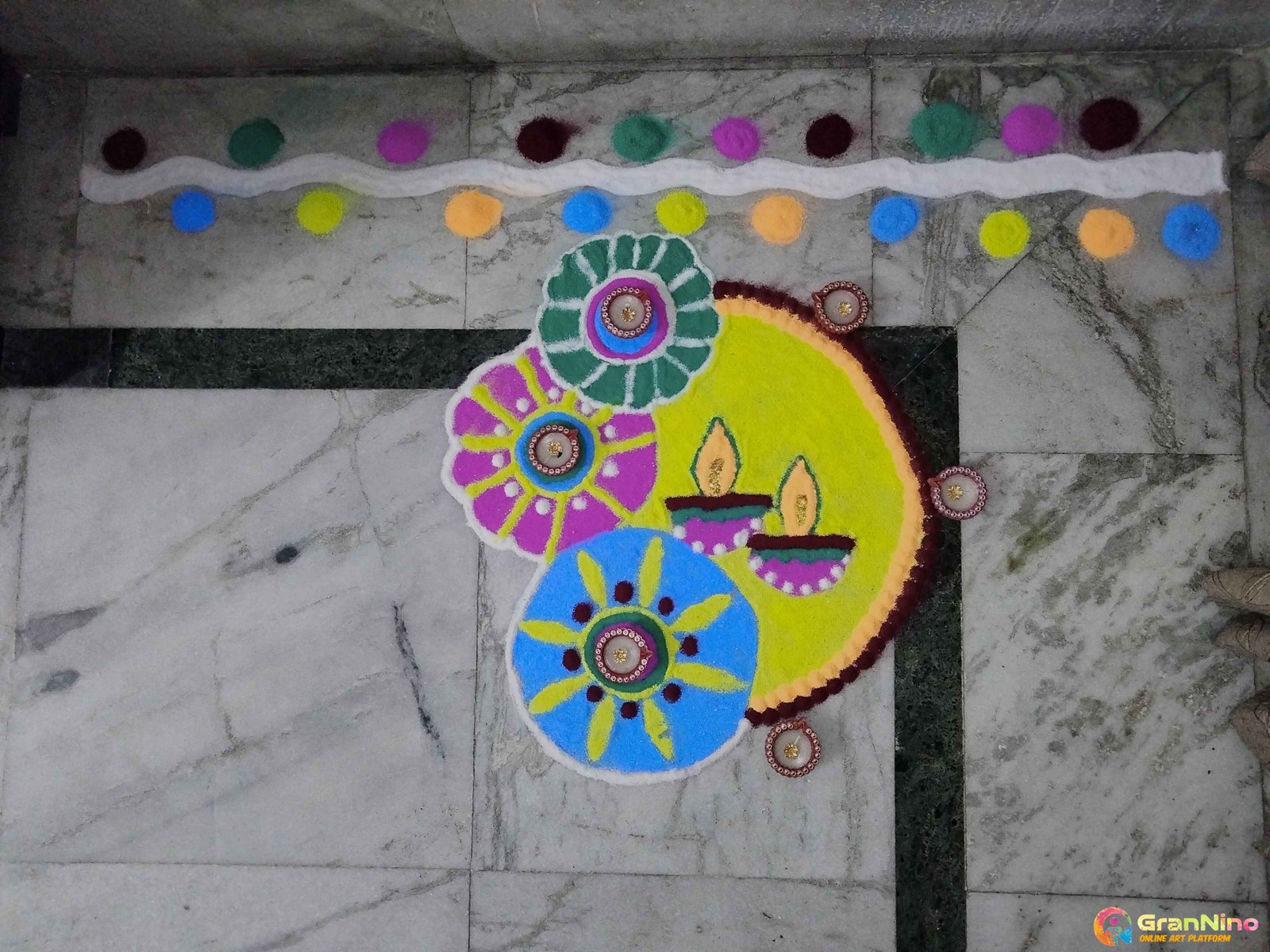 This Was The Third Rangoli I Made On Diwali 2021 I Can See