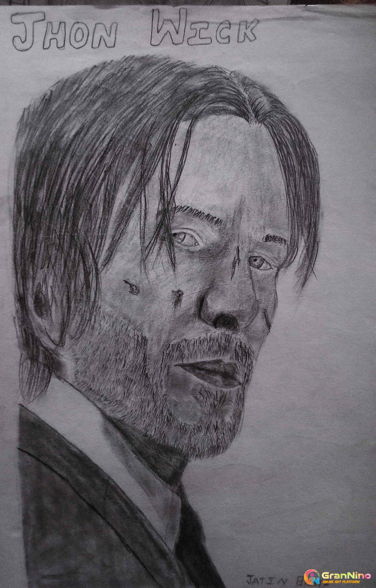 John Wick Portrait Sketch