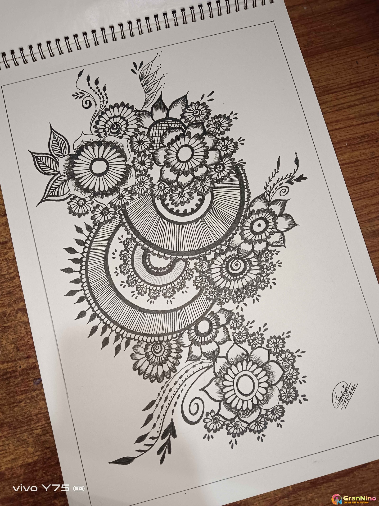 Painting Of Simple Mandala Art In Instagram Size - GranNino