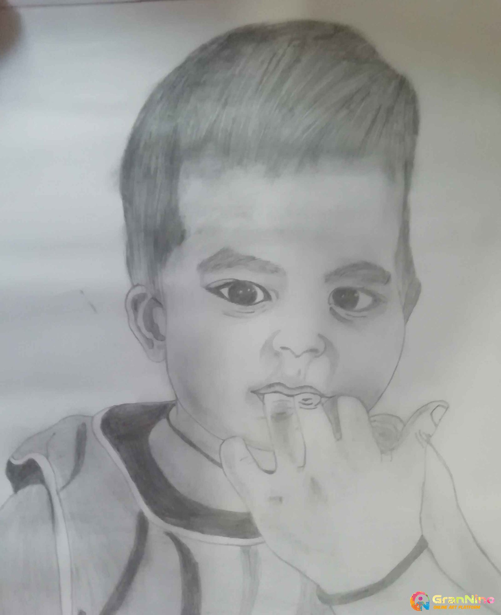 Painting Of Child In Chart Paper Size A4 Sq Cm Price 100