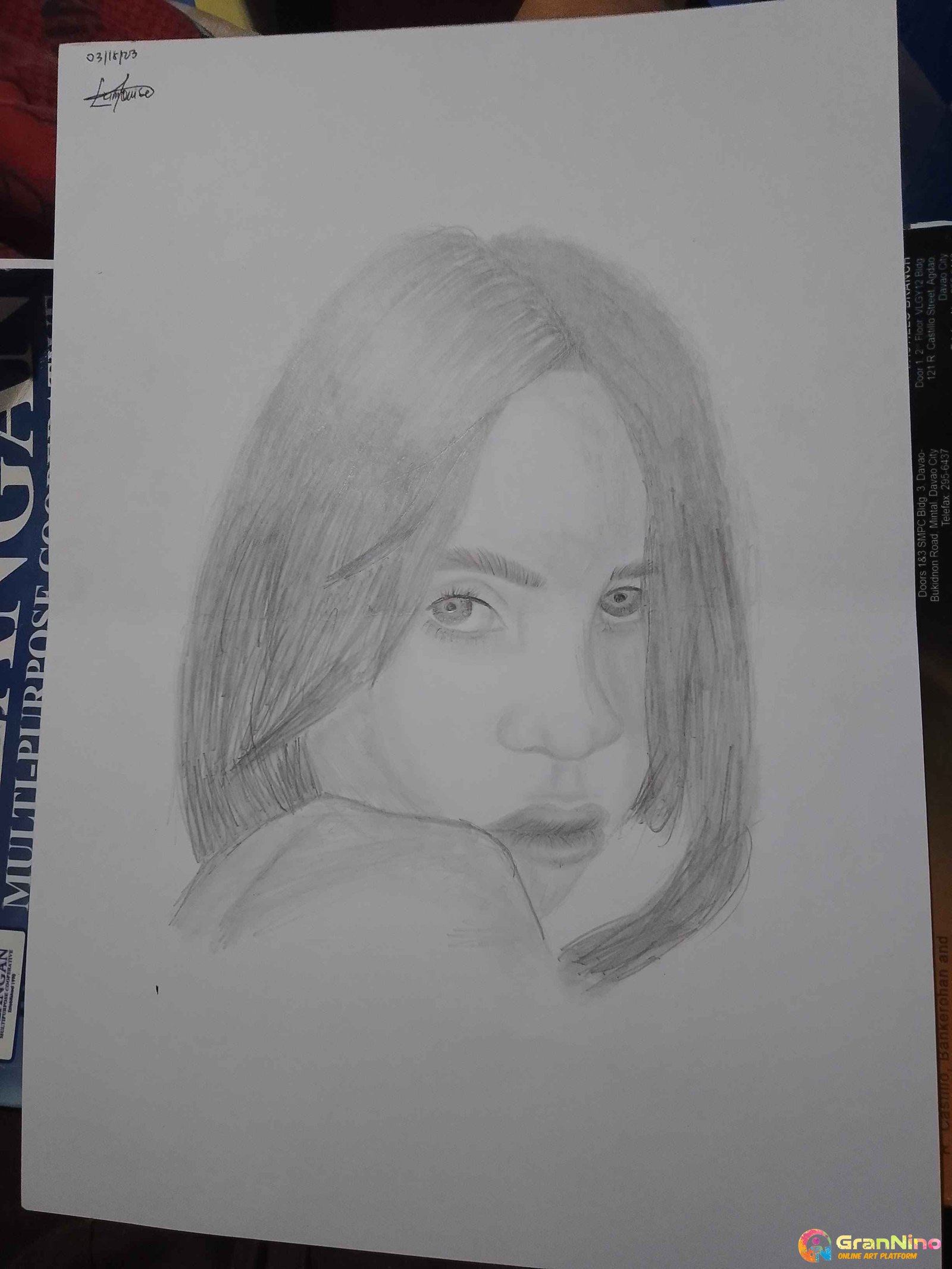 Painting Of Billie In Sketch Size 2448x3264 Sq Cm Price 3