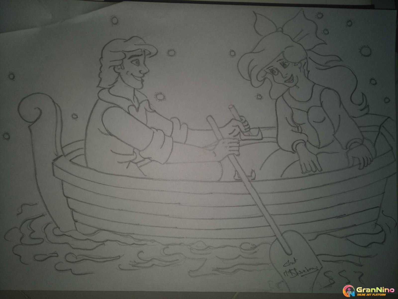 Disney Princess Cartoon Sketch For Kids Drawing