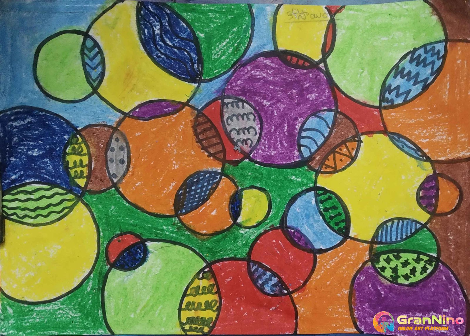 Distance Learning Art: Patterned Circles – Art is Basic