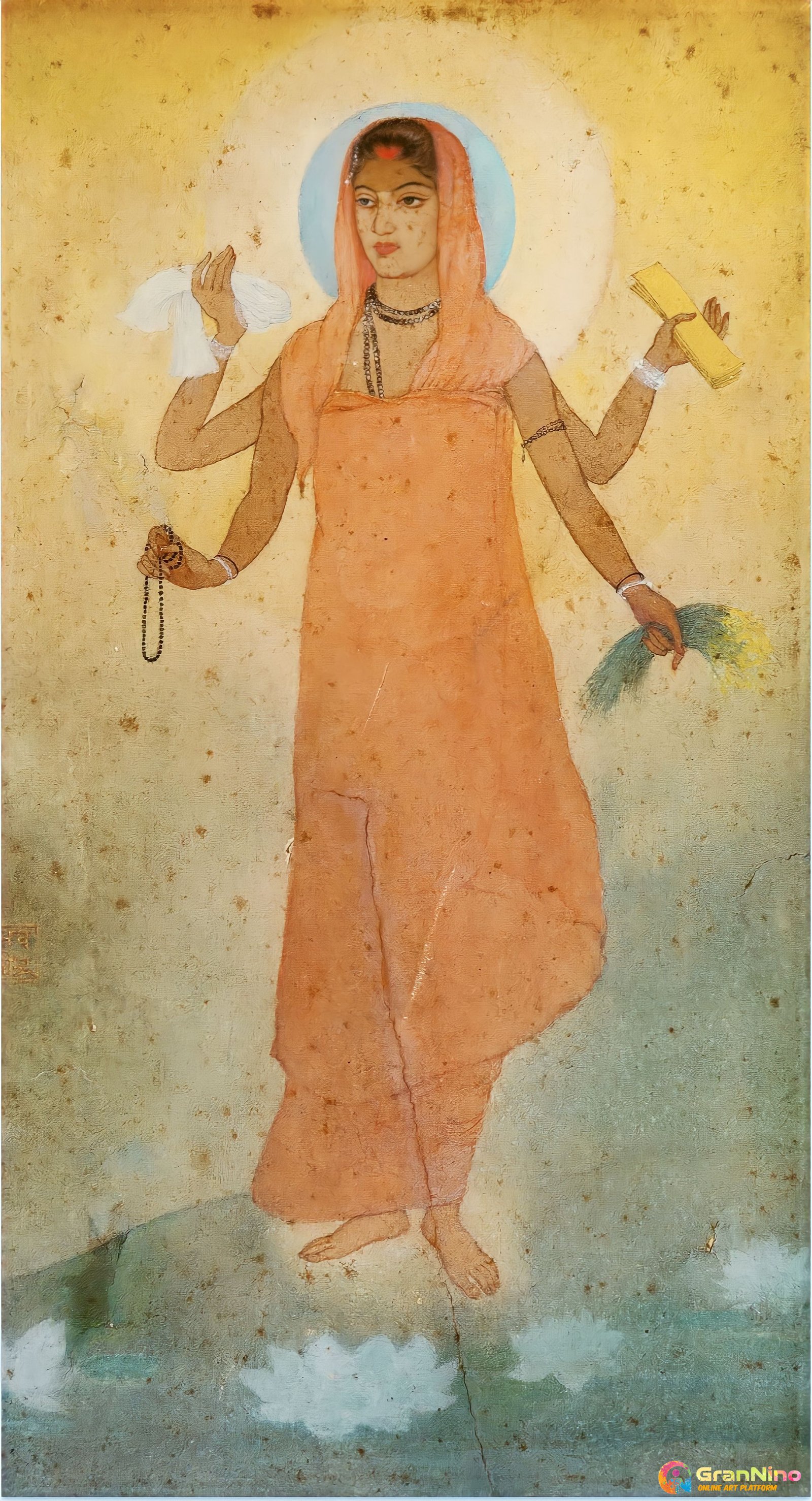 Painting Of Bharat Mata Artist Abanindranath Tagore Year