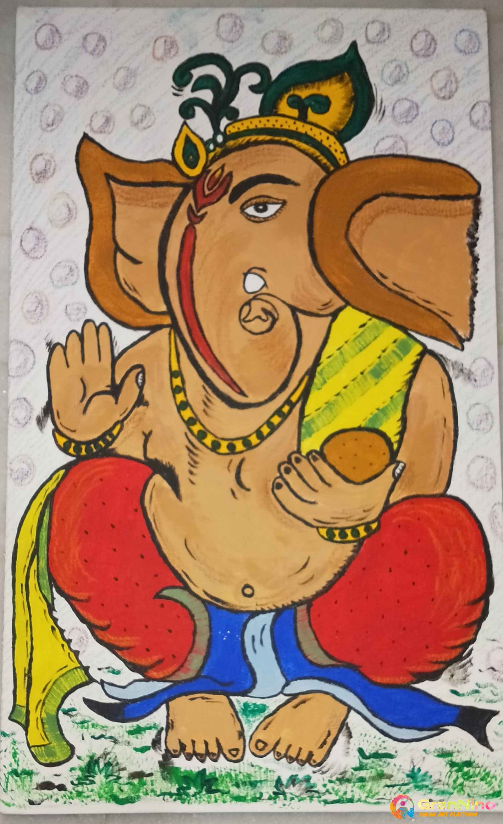 This Is Ganesha Paintinggod Of Indians And I Used Arcylic