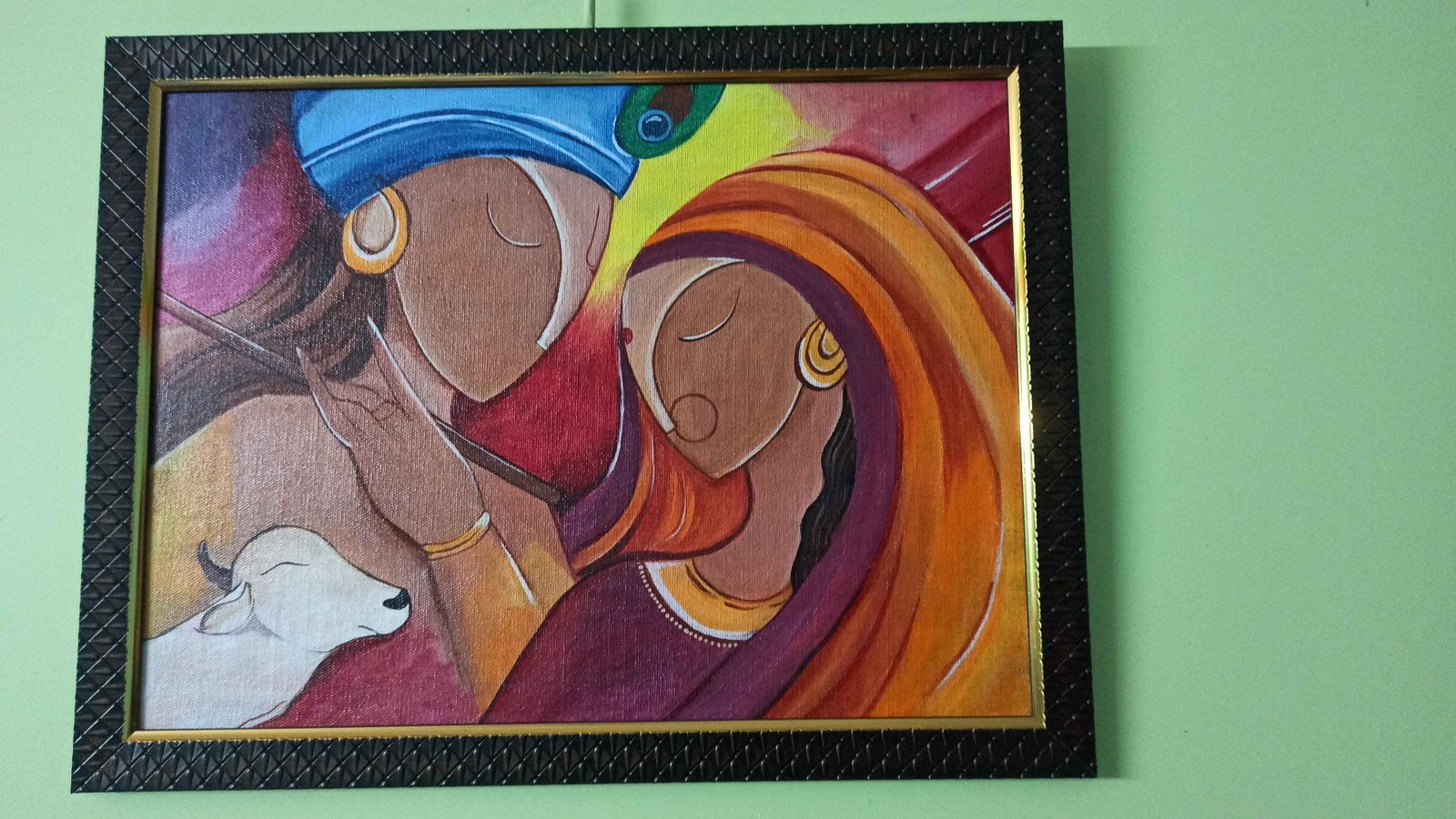Shree Radha Krishna Divine Love In Frame