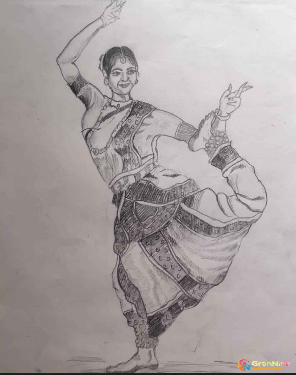 Premium Vector | A drawing of a flamenco dancer.