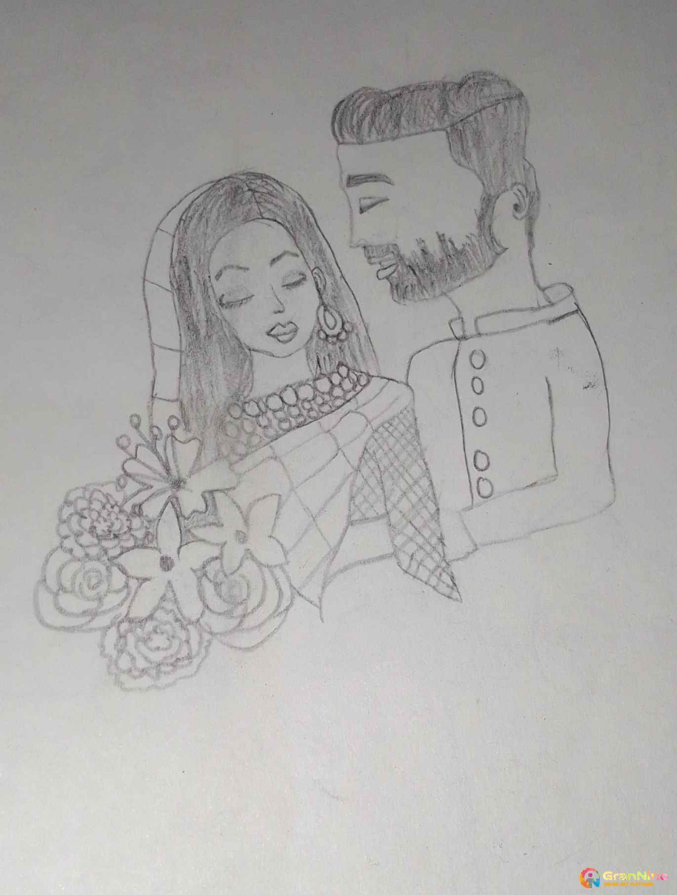 Painting Of Couple In Network Size 215kb Sq Cm Price 100