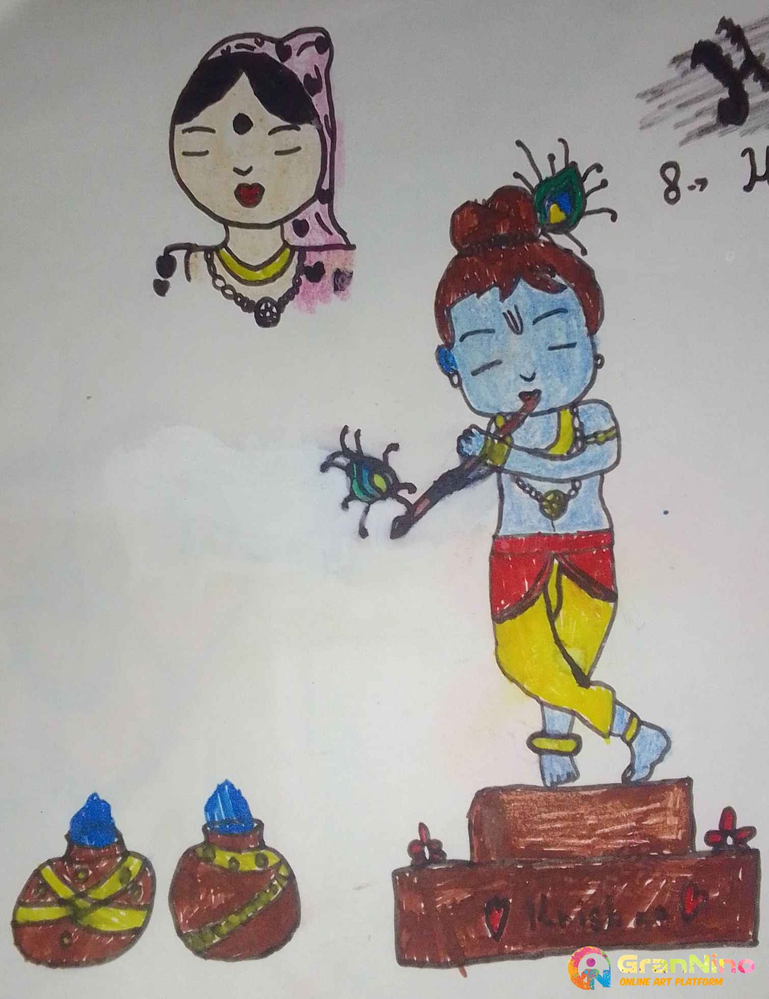 Krishna And Radha Painting by Prabhleen Kaur